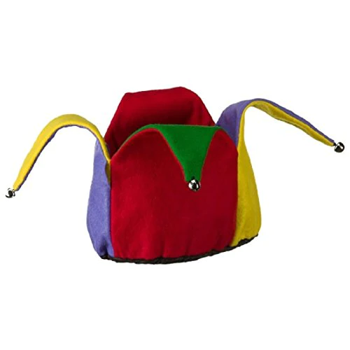 Jacobson Hat Company Colorful Felt Jester Hat,Multi-Colored,One Size