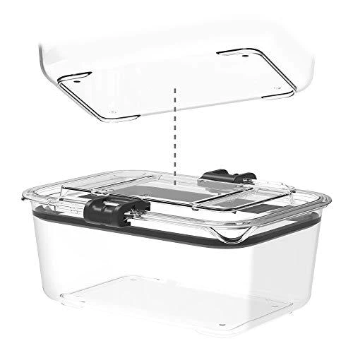prepara latchlok 13 cup tritan food storage container, clear