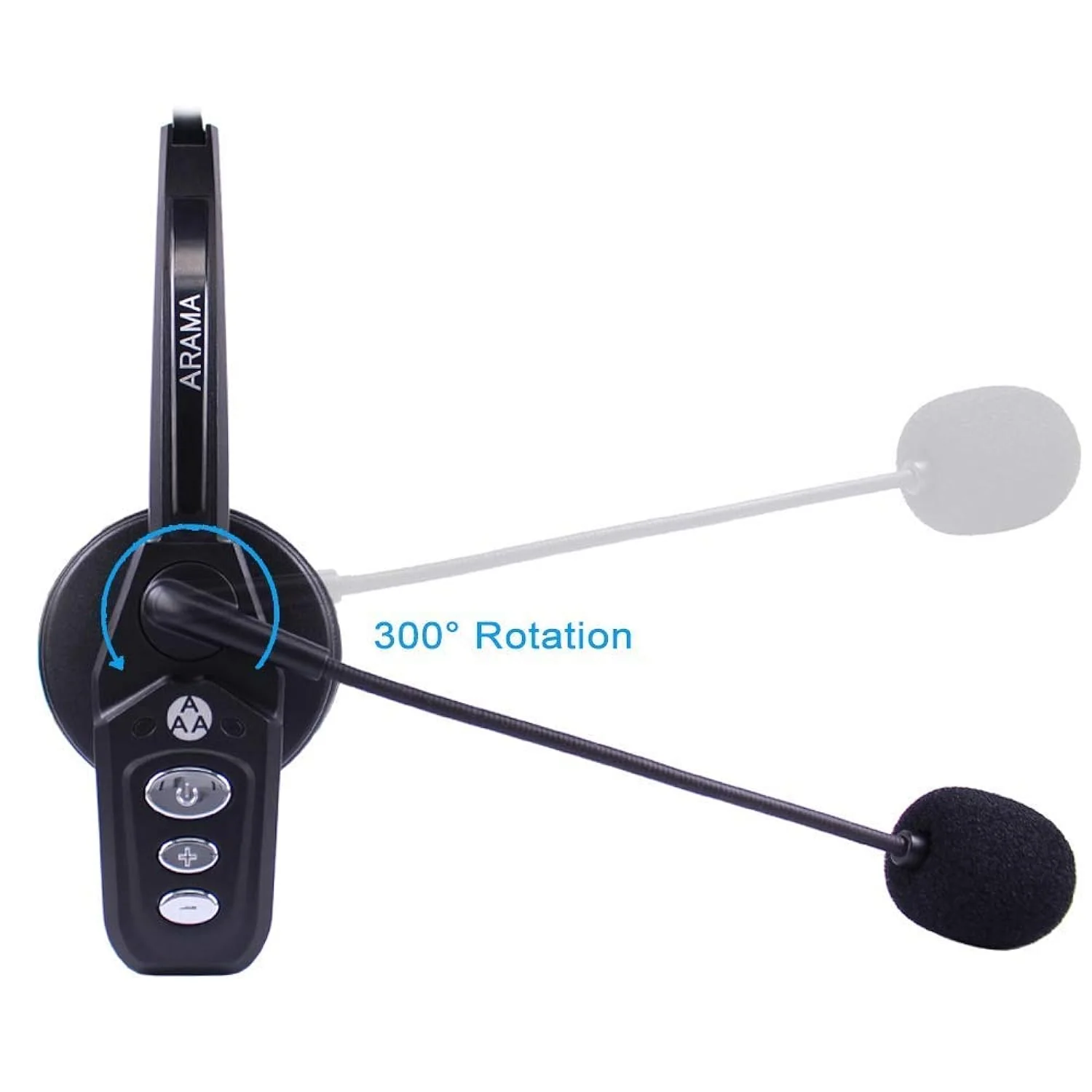 Zell Electronics Zell Wireless Headset With Microphone, On Ear Headphone With Noise Cancelling, V.5.0 Bluetooth Headset For Phones Pc Computer…