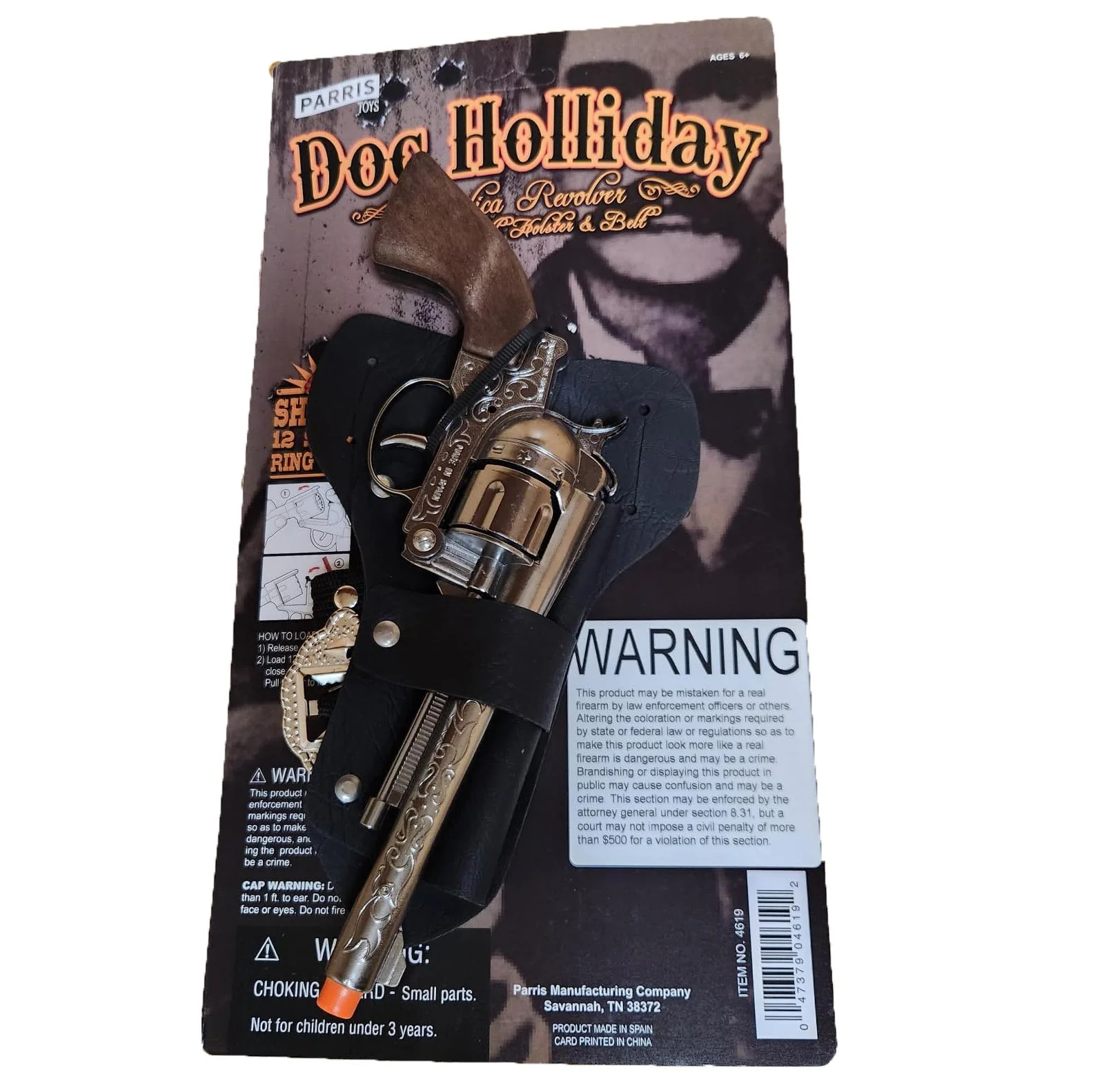 PARRIS CLASSIC QUALITY TOYS EST. 1936 PARRIS cLASSIc QUALITY TOYS EST 1936 Doc Holliday Holster Set