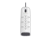 BELKIN - POWER BV112230-08 12OUT SURGE PROTECTOR 8FT CORD CABLE/SATELLITE PROTECTION