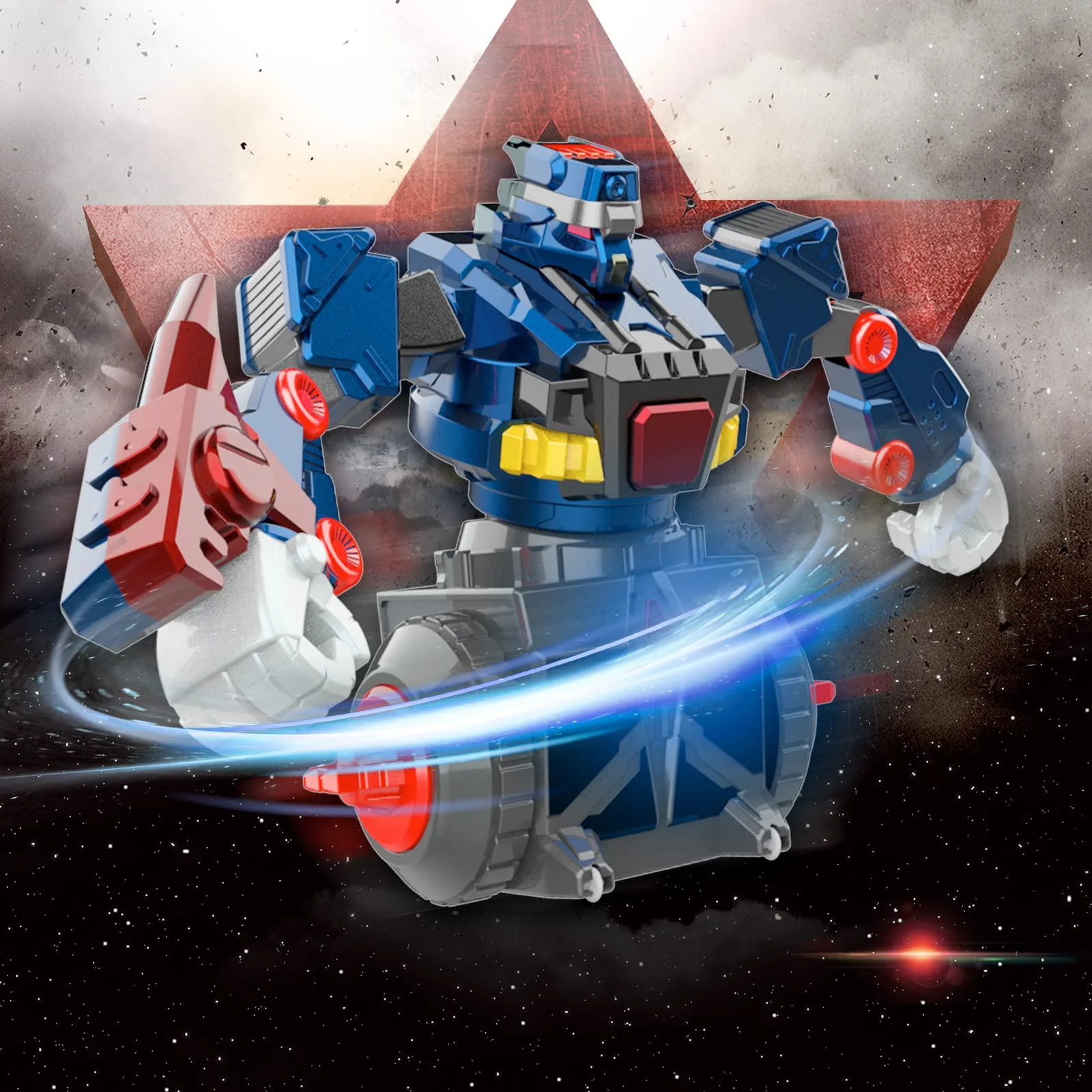 hctengiine 360-degree rotating battle robot remote control fight robot,shields and fist weapons, birthday gifts, graduation g