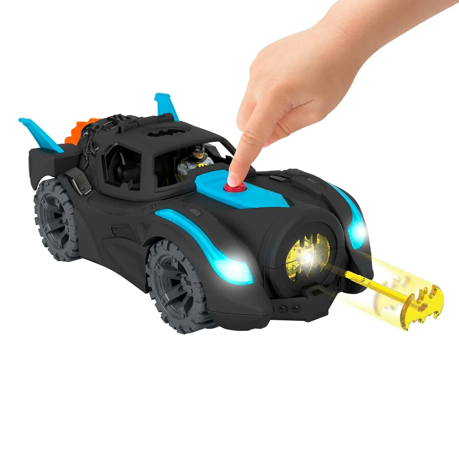 GCP Products Imaginext Dc Super Friends Batman Toys, Lights &a; Sounds Batmobile With Batman Figure For Preschool Pretend Play Ages 3-8 Year…