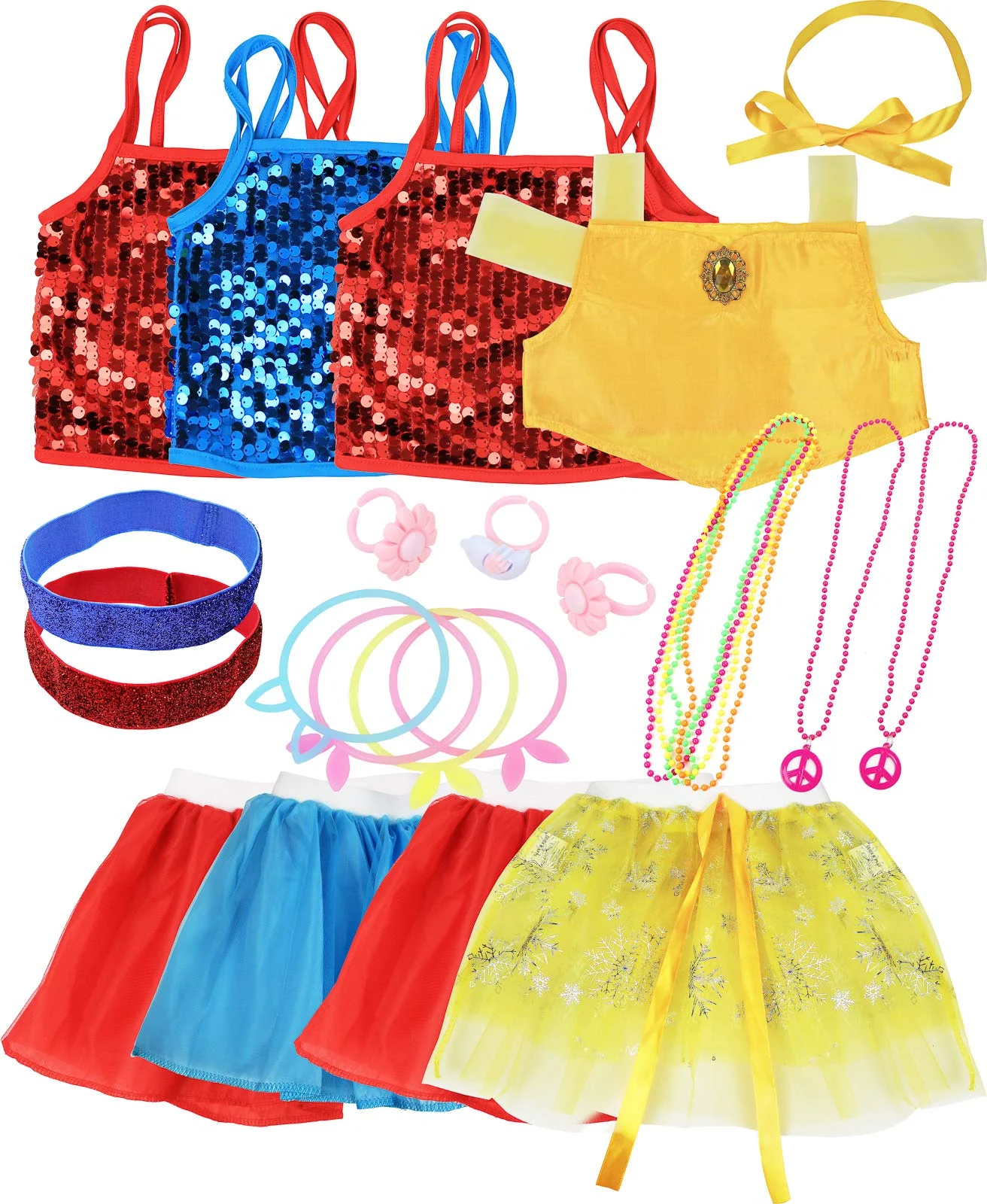 Click n&s; Play click N Play Princess Dress-Up clothes for Little girls, 25 Accessories Toddler Pretend Play, Little girl Toysgifts Princess Dre