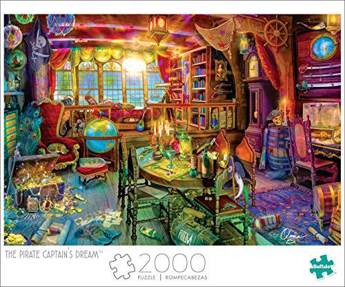 Buffalo Games &a; Puzzles buffalo games - pirate captain&s;s dream - 2000 piece jigsaw puzzle with hidden images