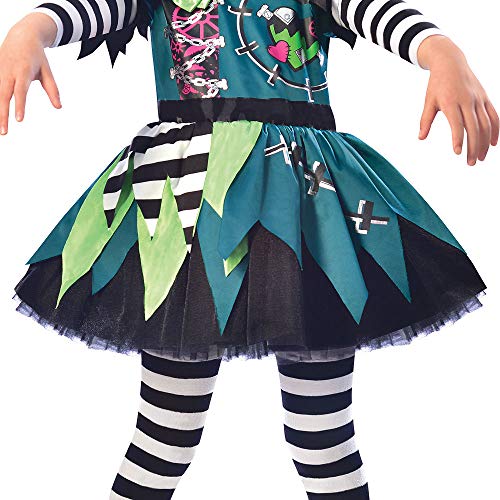 Suit Yourself! SUIT YOURSELF Monster Miss Halloween Costume for Girls, Small, Includes Headband, Multicolor (8402363)