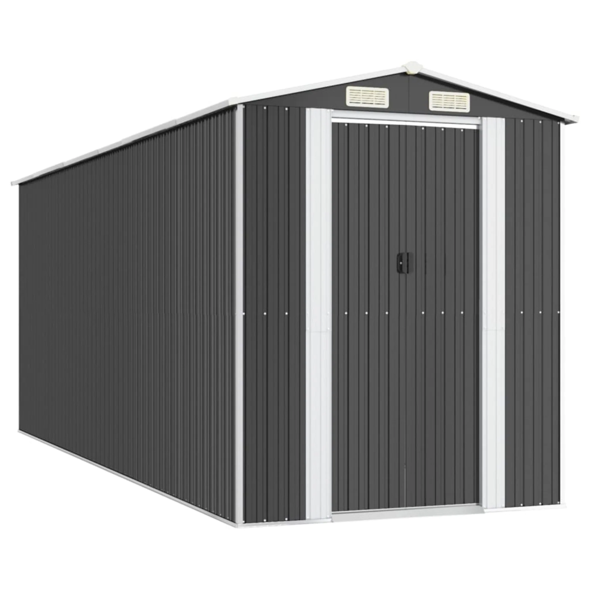 vidaXL Garden Shed Anthracite 75.6