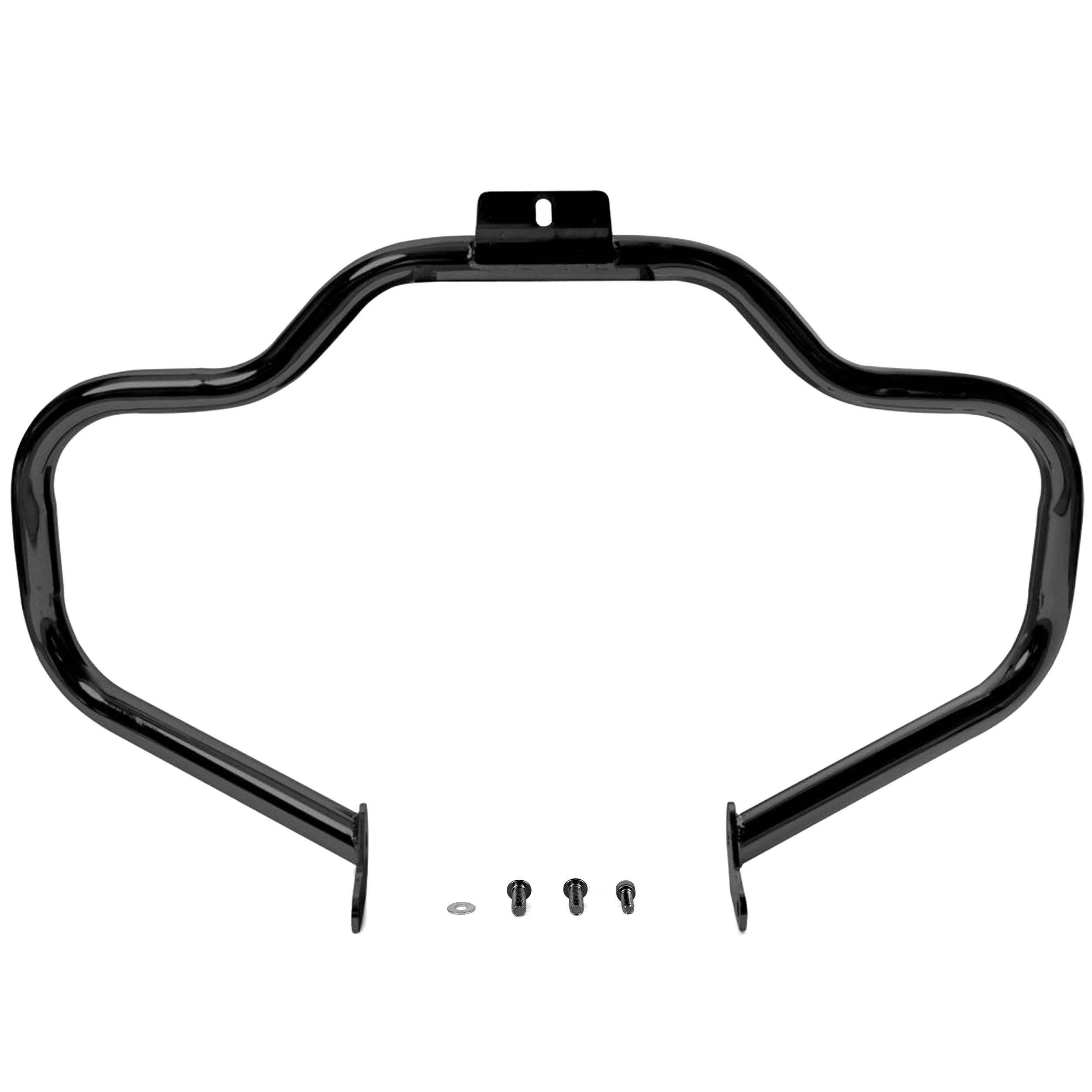 Krator Engine Guard Highway Mustache Crash Bar Compatible with Harley Davidson Fat Boy Lo FLSTFB 2010-2016