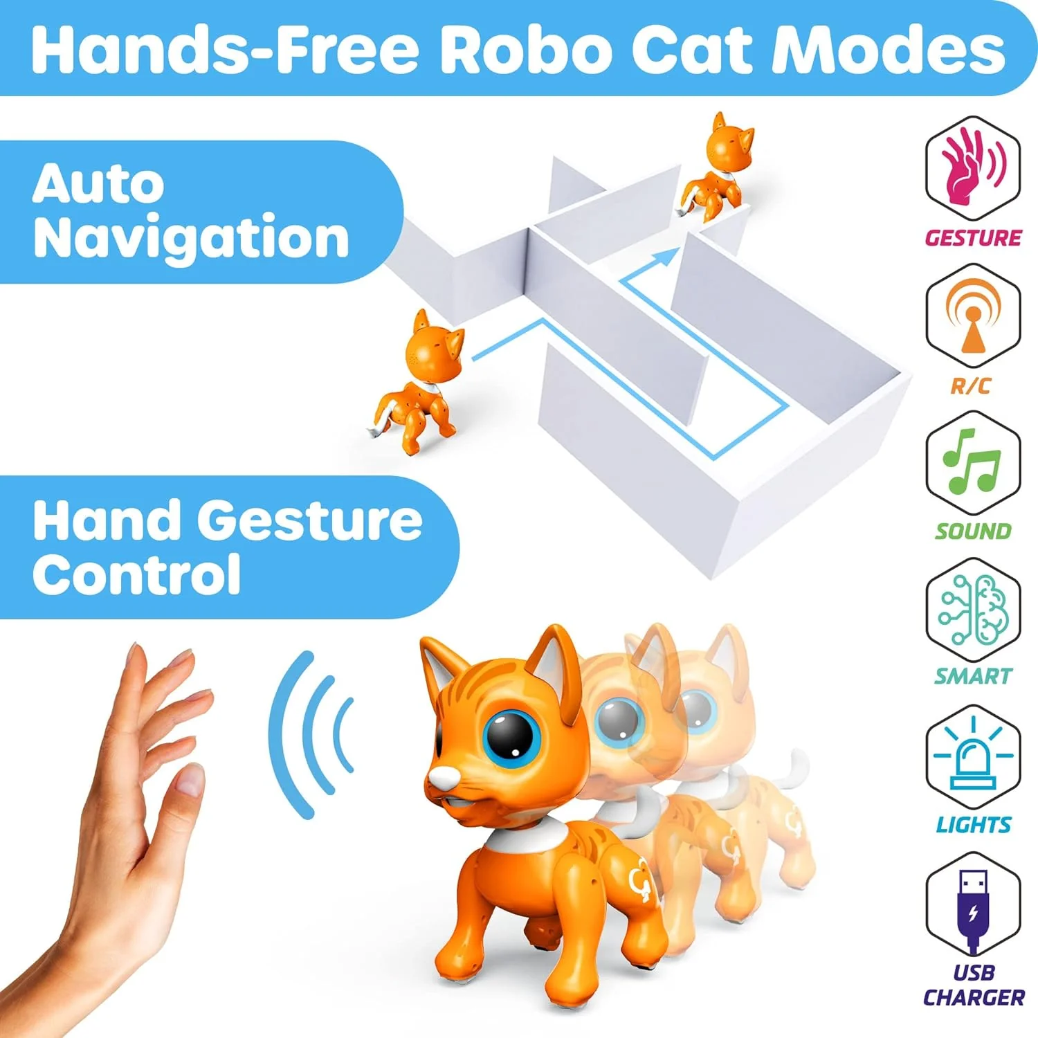 Power Your Fun Robo Pets Cat for Kids