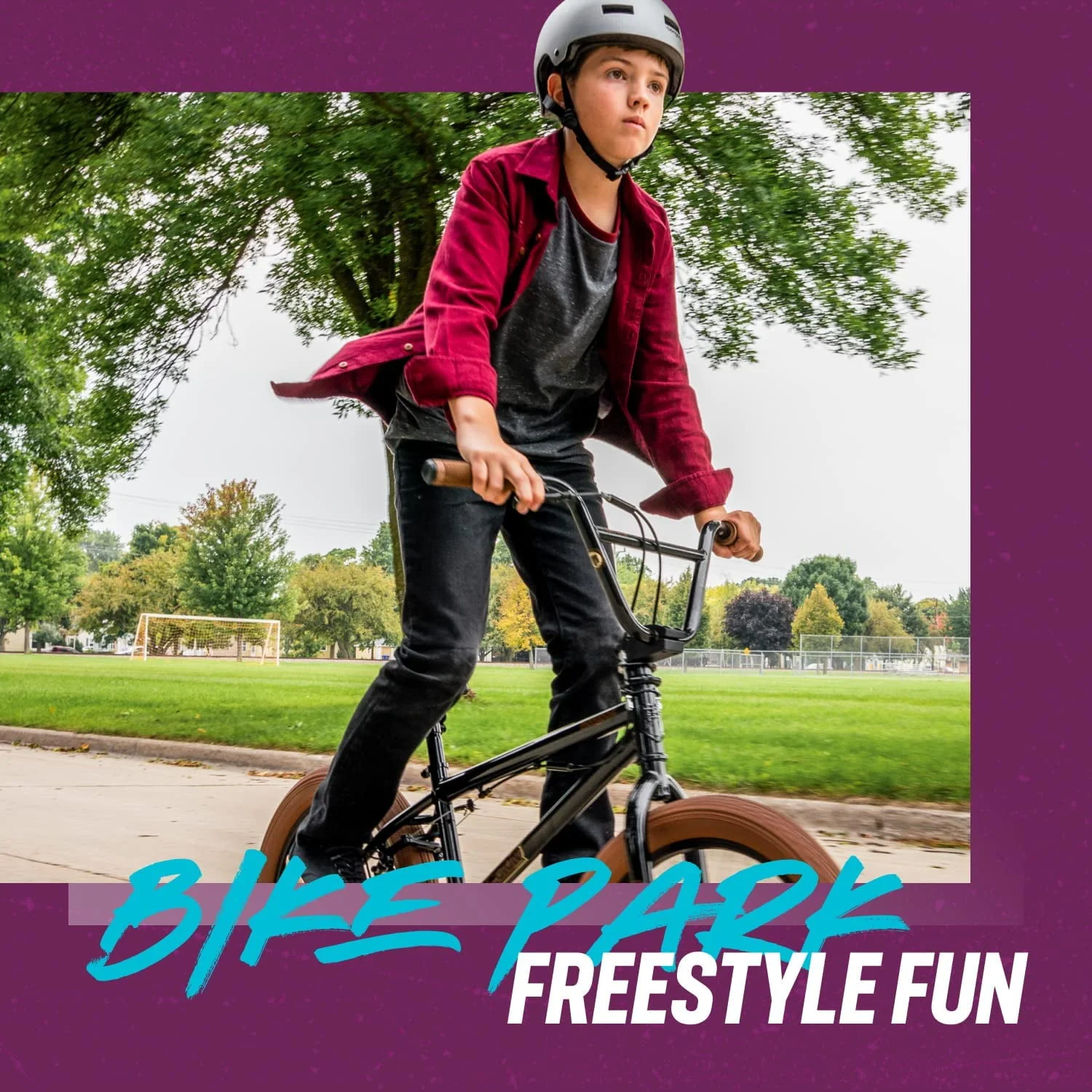 Mongoose Legion Mag Freestyle Sidewalk BMX Bike for Kids, Children and Beginner-Level to Advanced Riders, 20 In. Wheels, Hi-Ten Steel Frame, Micro Drive 25 x 9T BMX Gearing, Silver