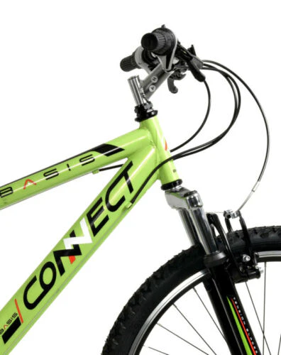 Basis Connect Mountain Bike 26" Wheel MTB Unisex 18 Speed Shimano Bicycle Green