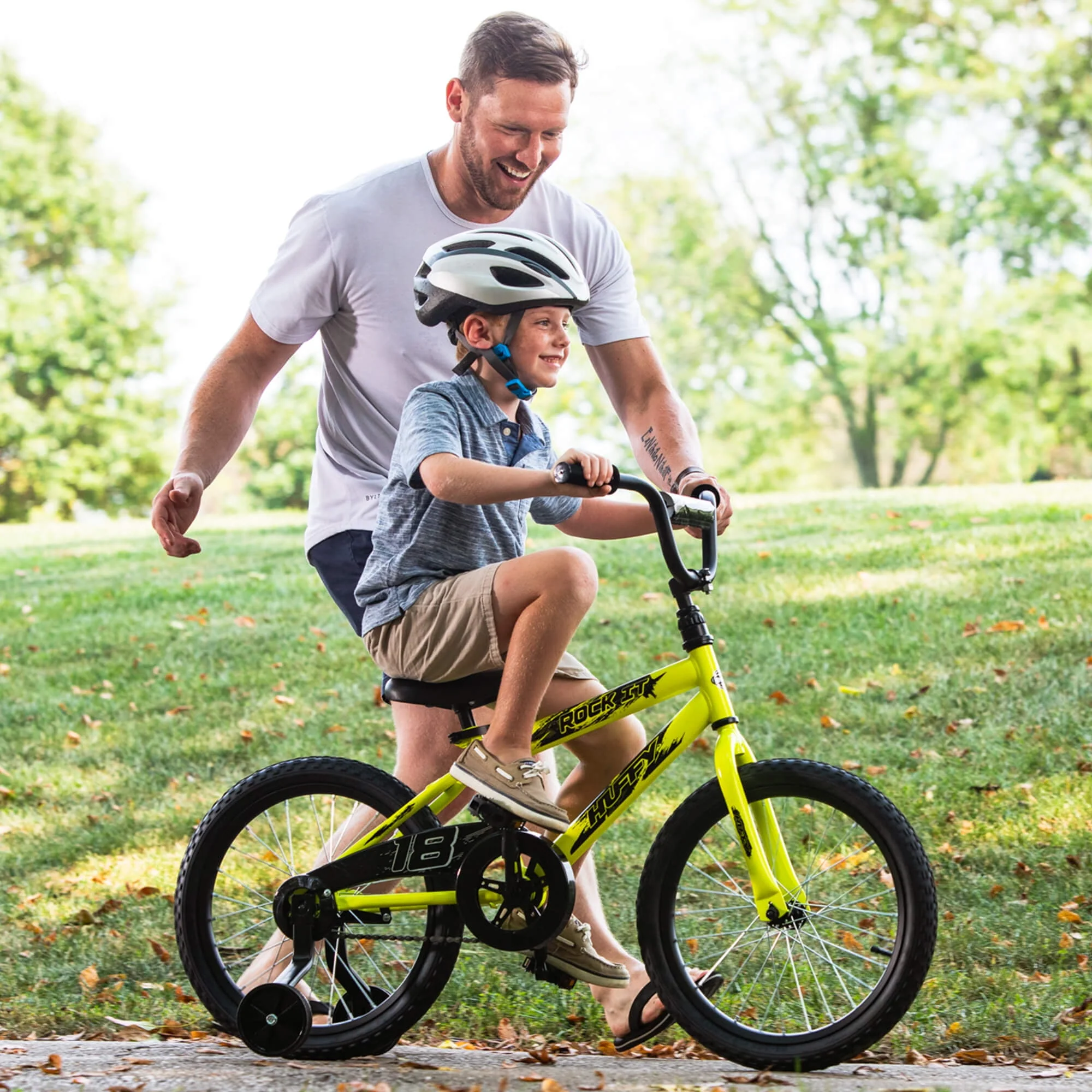 18 in. Rock It Boy Kids Bike, Neon Powder Yellow