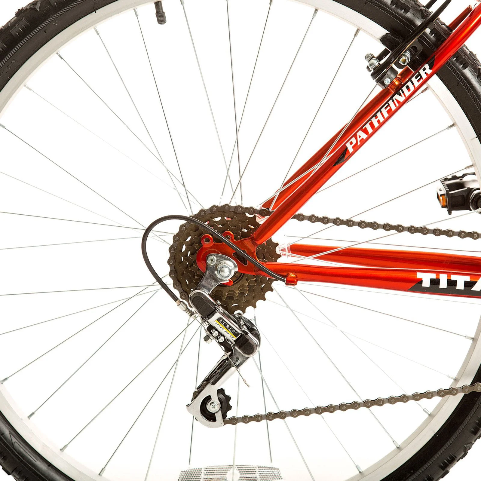 Titan Pathfinder 18-Speed Women's Mountain Bike with Suspension