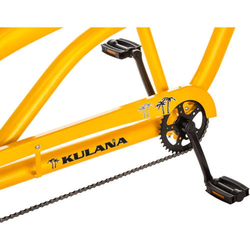 Kulana Lua Tandem Bike, 26-inch wheels, single speed, yellow / black