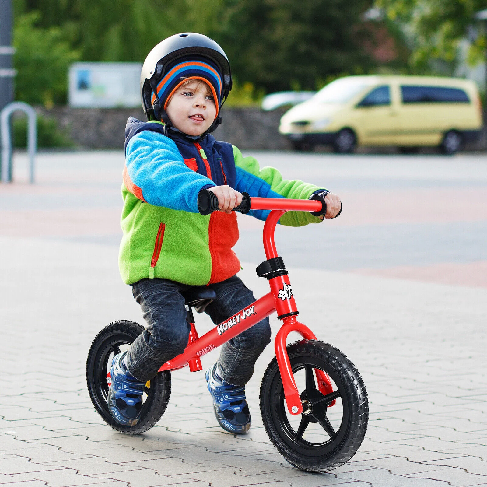 Great Choice Products Kids No Pedal Training Bicycle Balance Bike W/ Adjustable Handlebar &a; Seat Red