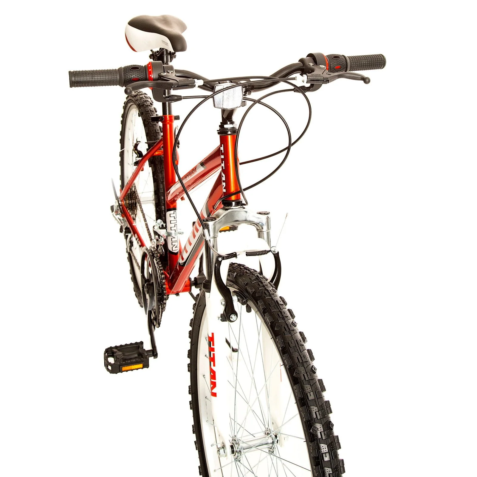 Titan Pathfinder 18-Speed Women's Mountain Bike with Suspension