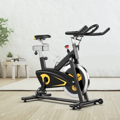 Costway Magnetic Exercise Bike Stationary Belt Drive Indoor Cycling Bike Gym Home Cardio