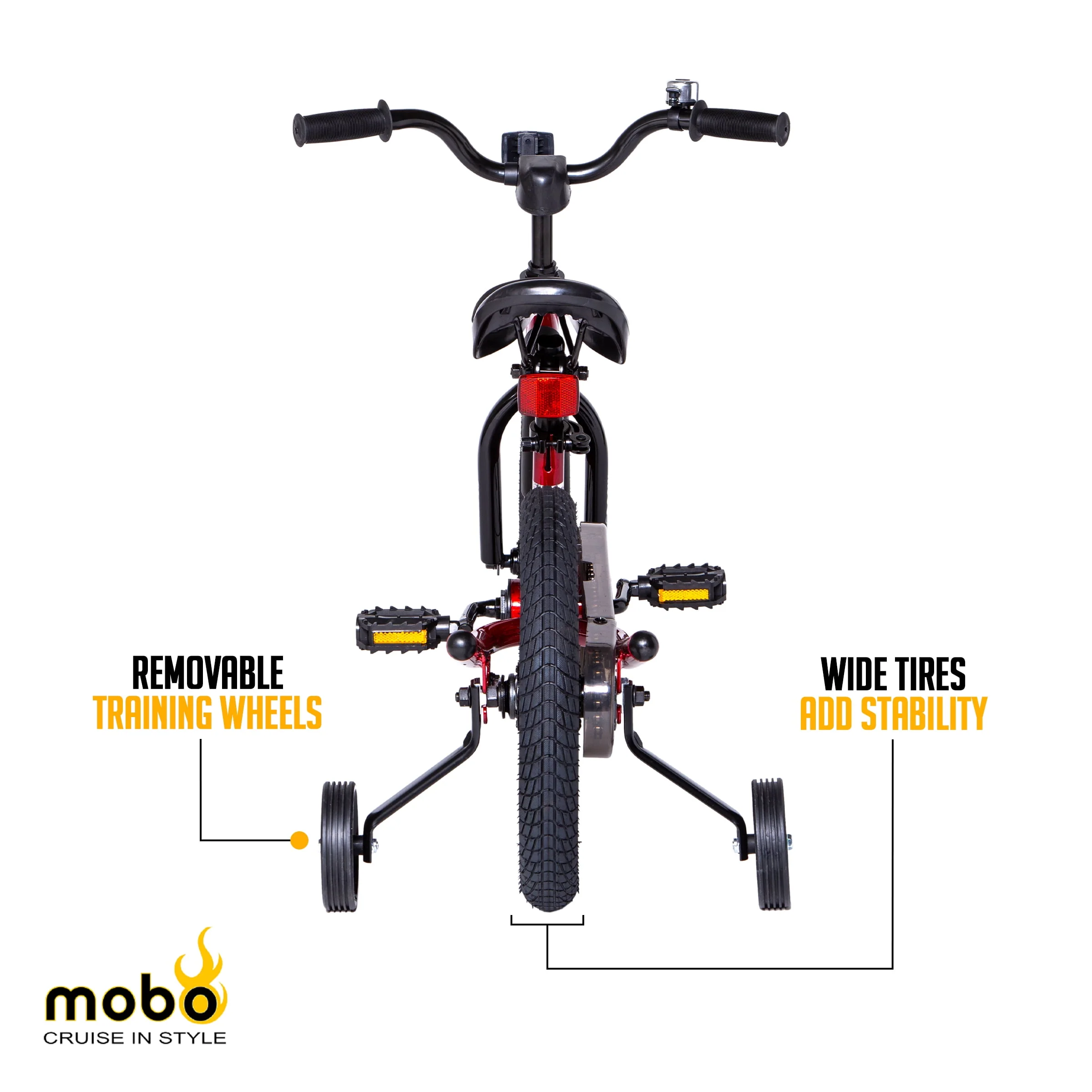 Mobo First 14in. Boy's Bike, Red