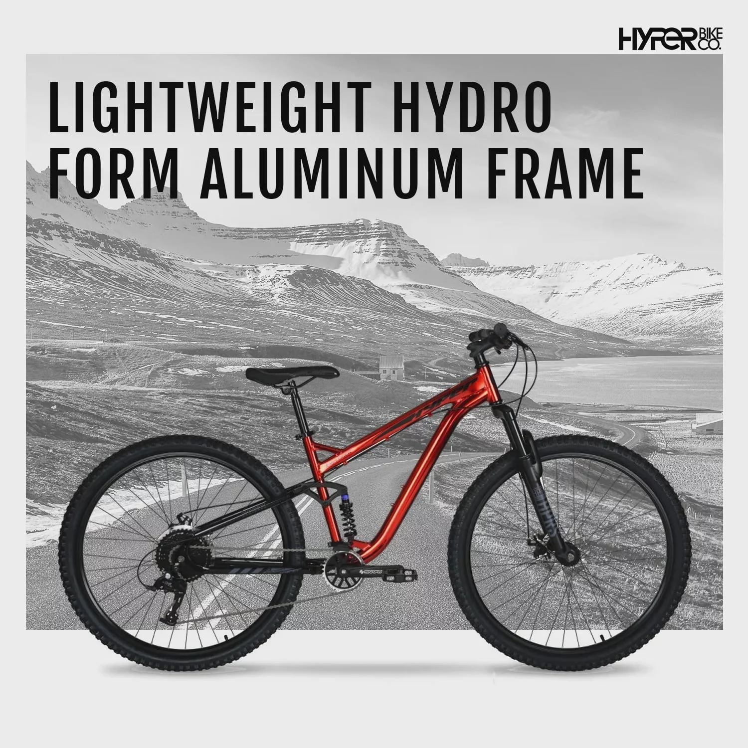 Bicycle Men's 29 In. Explorer Dual Suspension Mountain Bike, Red