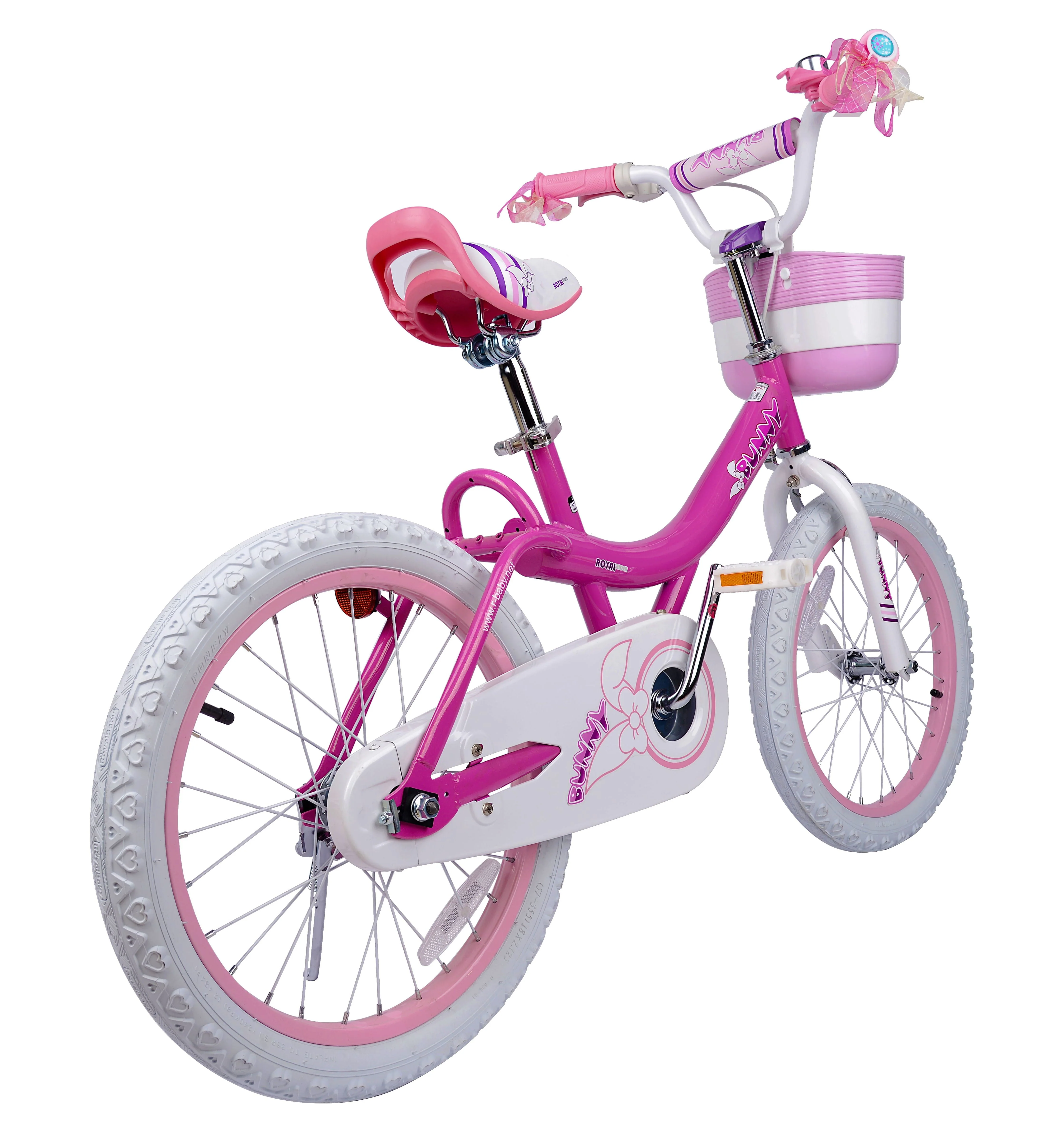 RoyalBaby Bunny Girl's Bike Fushcia 18 inch Kid's bicycle