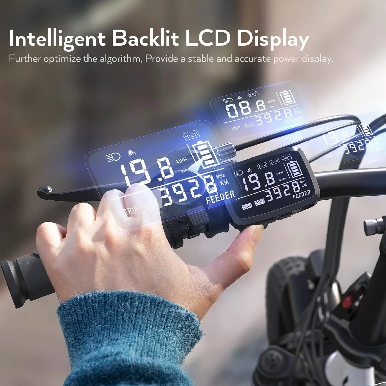 Vivi Electric Bike Folding Electric Cruiser Bike 350W Step-Through Electric Bike 16
