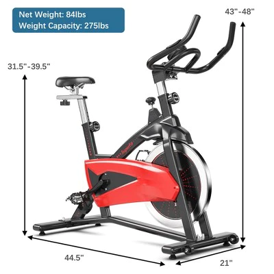 Superfit Fitness Cycling Bike Magnetic Exercise Bike W/35Lbs Flywheel Home Gym