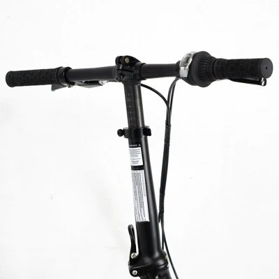 ZiZZO Liberte 8-Speed Aluminum 20" Folding Bike - Silver Red