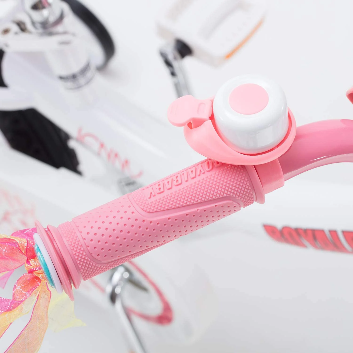 RoyalBaby Jenny Princess 18 inch Girl's Bicycle, White & Pink