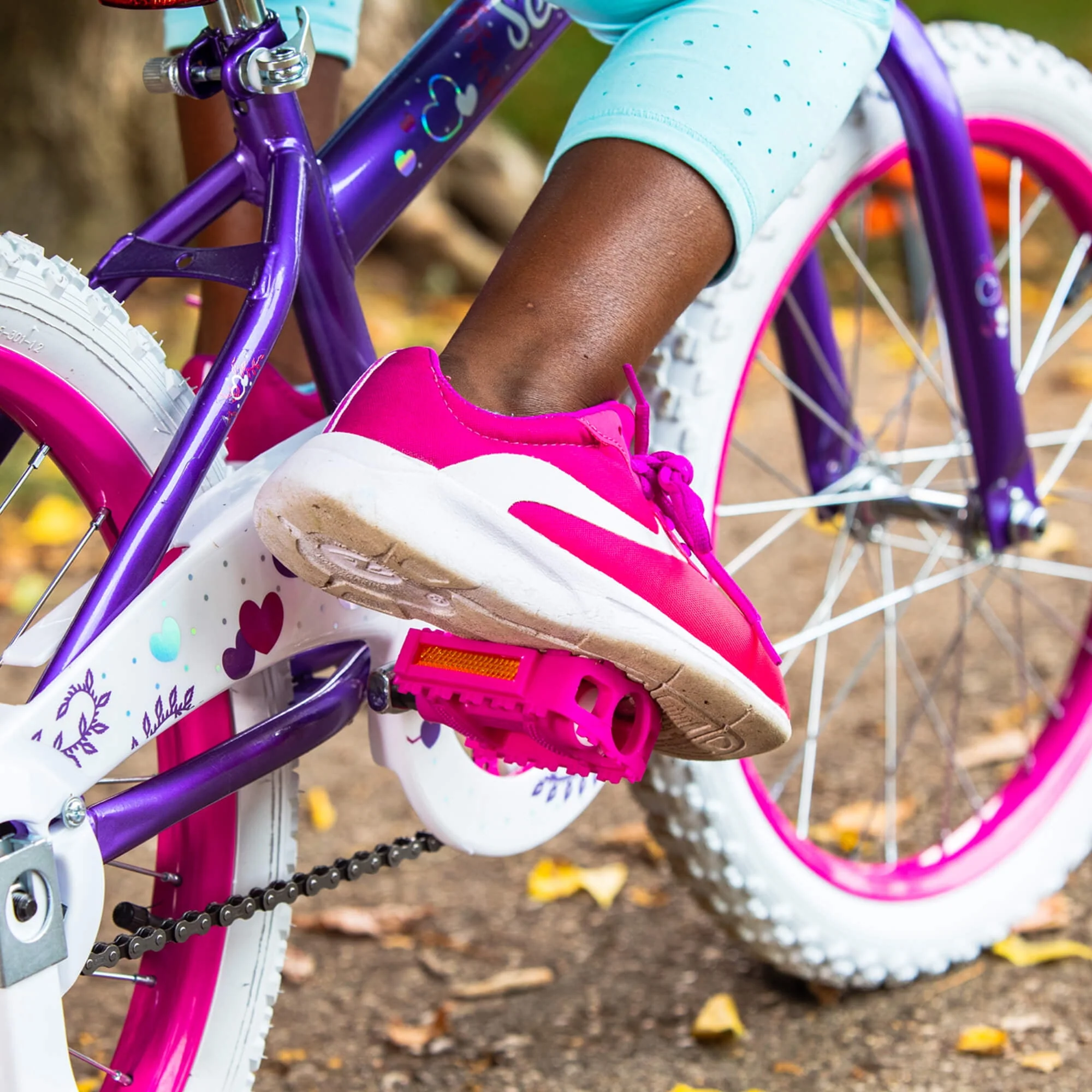 18 in. Sea Star Girl Bike, Metallic Purple