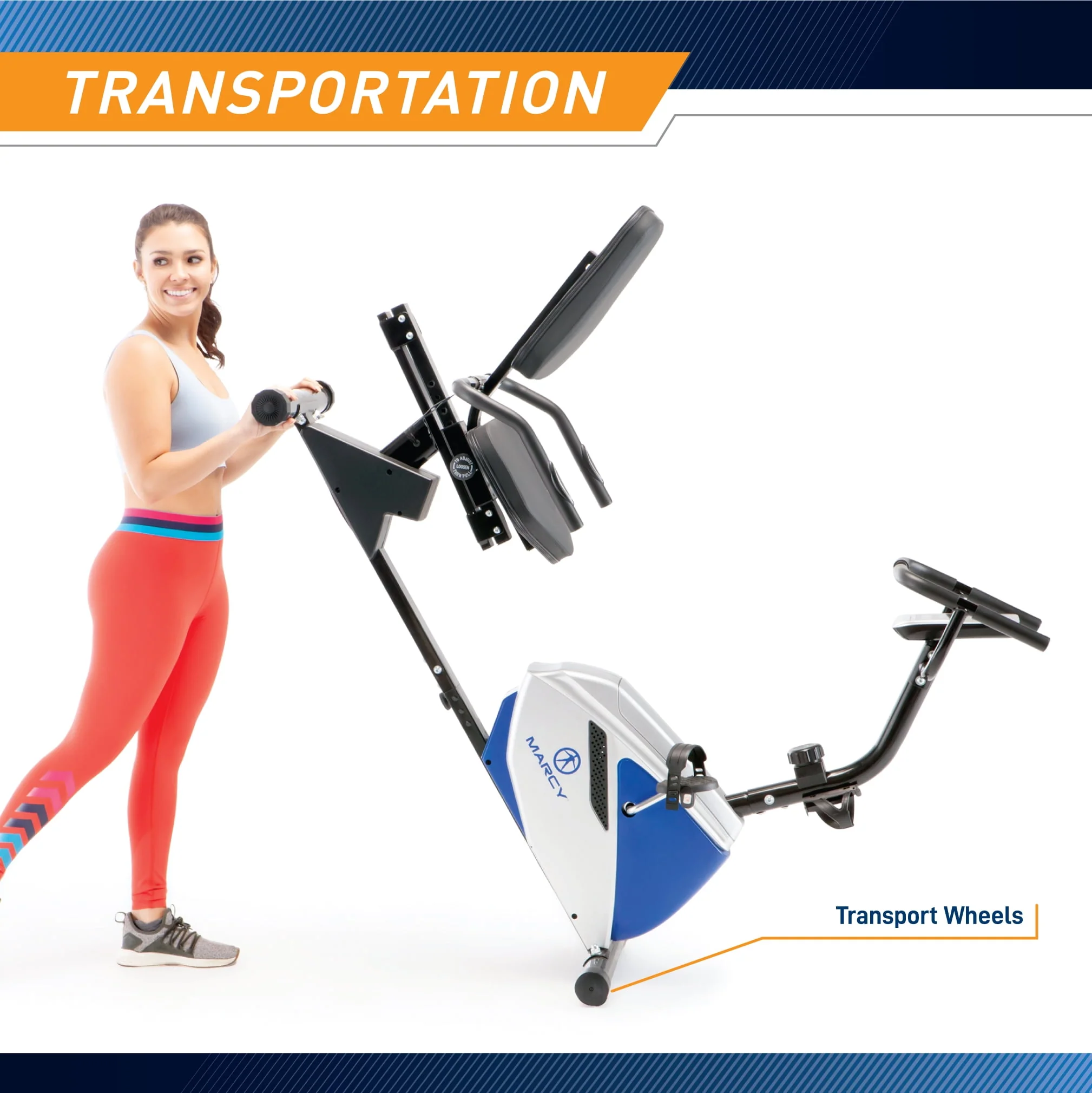 Marcy Magnetic Recumbent Bike ME-1019R