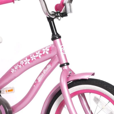 Joystar Miss Cruiser Kids Toddler Training Cruiser Bicycle with 12 Inch Training Wheels, Rubber Tires, and Coaster Brake for Ages 2 to 4
