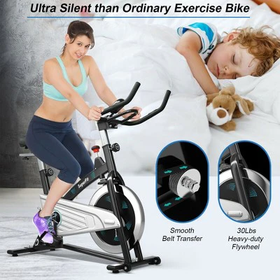Costway 30Lbs Magnetic Stationary Training Bike Stationary Belt Drive Bicycle