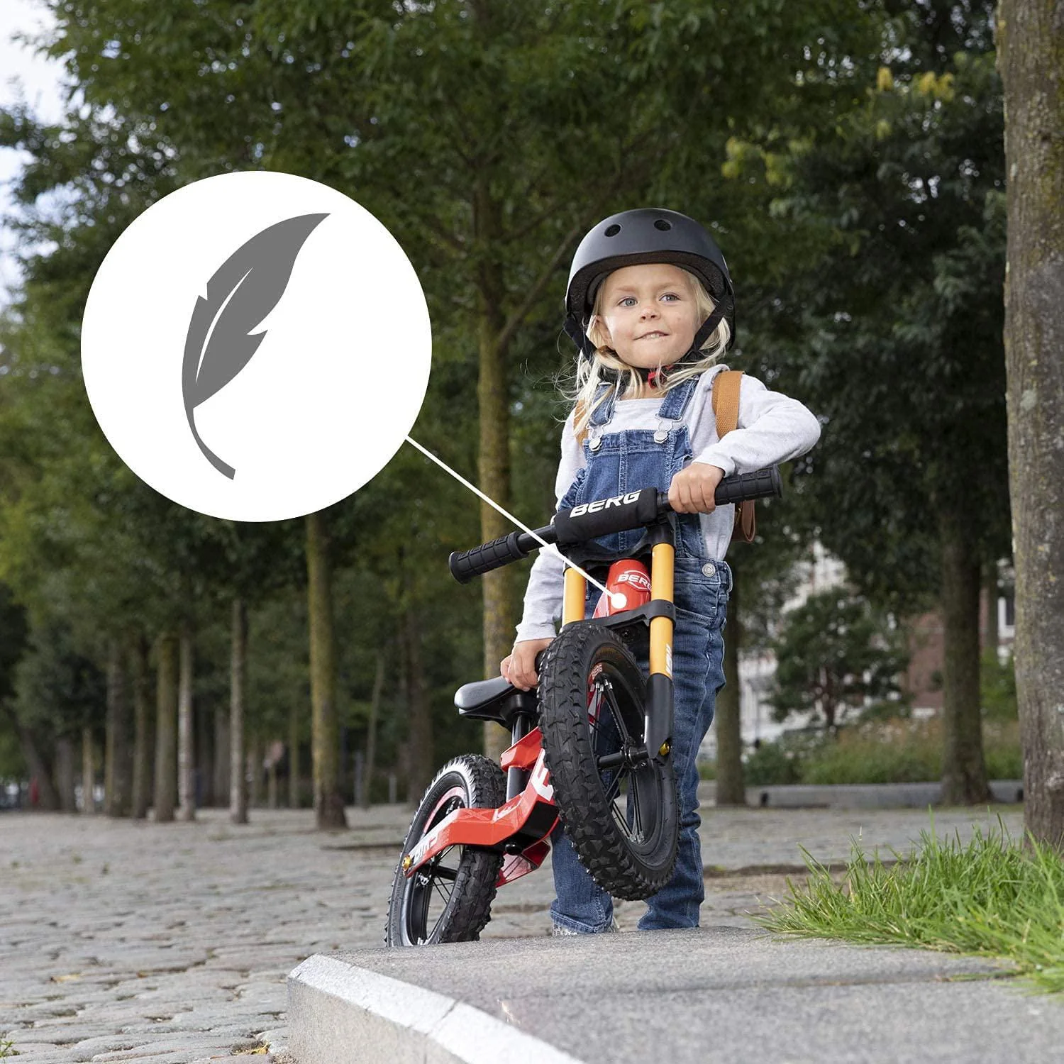 berg biky cross green balance bike - lightweight toddler bike - easy to use mini bike - ages 2.5-5