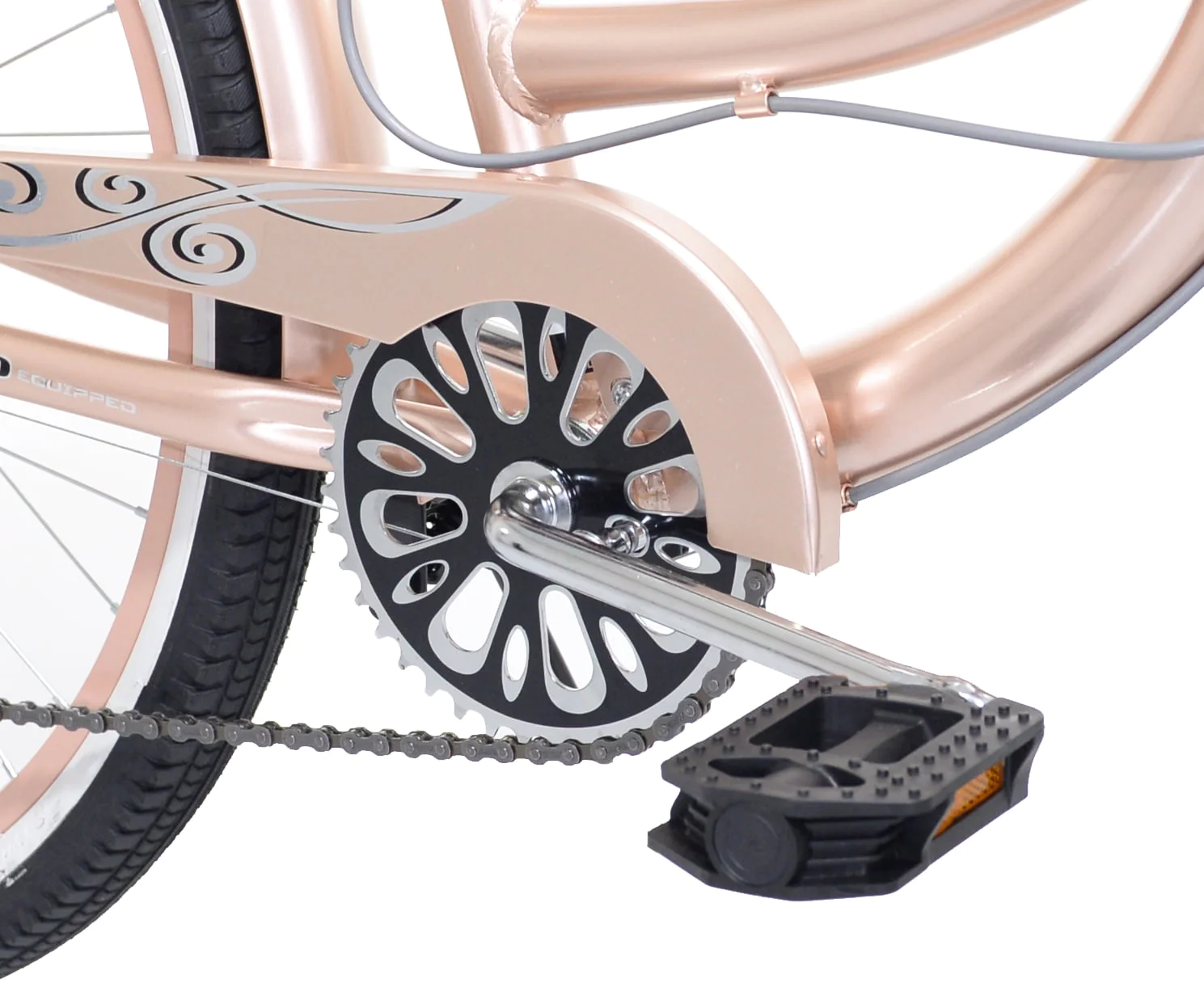 26 in. Bayside Women's Cruiser Bike, Rose Gold