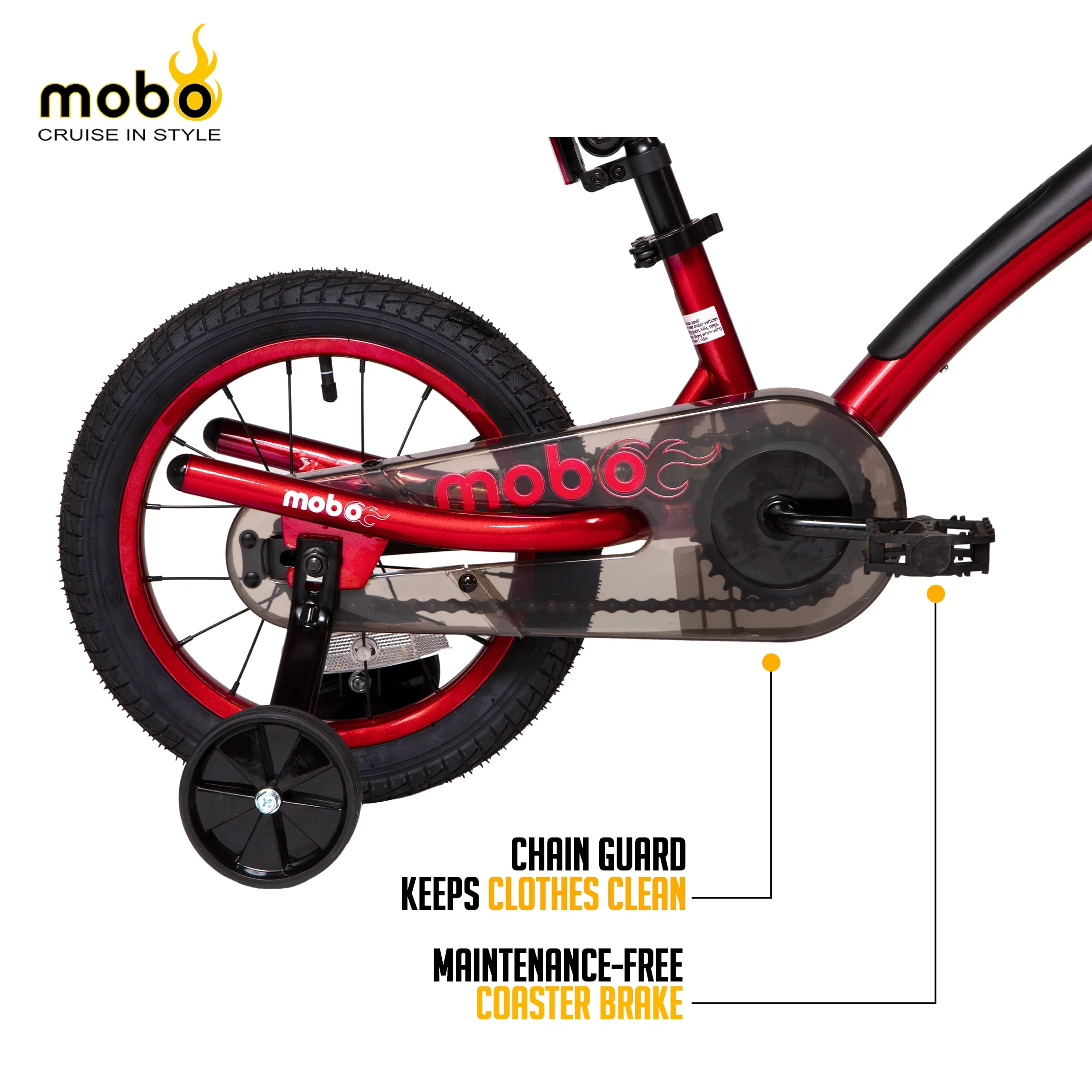 Mobo First 14in. Boy's Bike, Red
