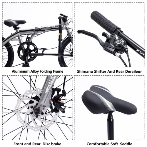 20“folding city bike aluminum frame 8 speed shimano folding bike