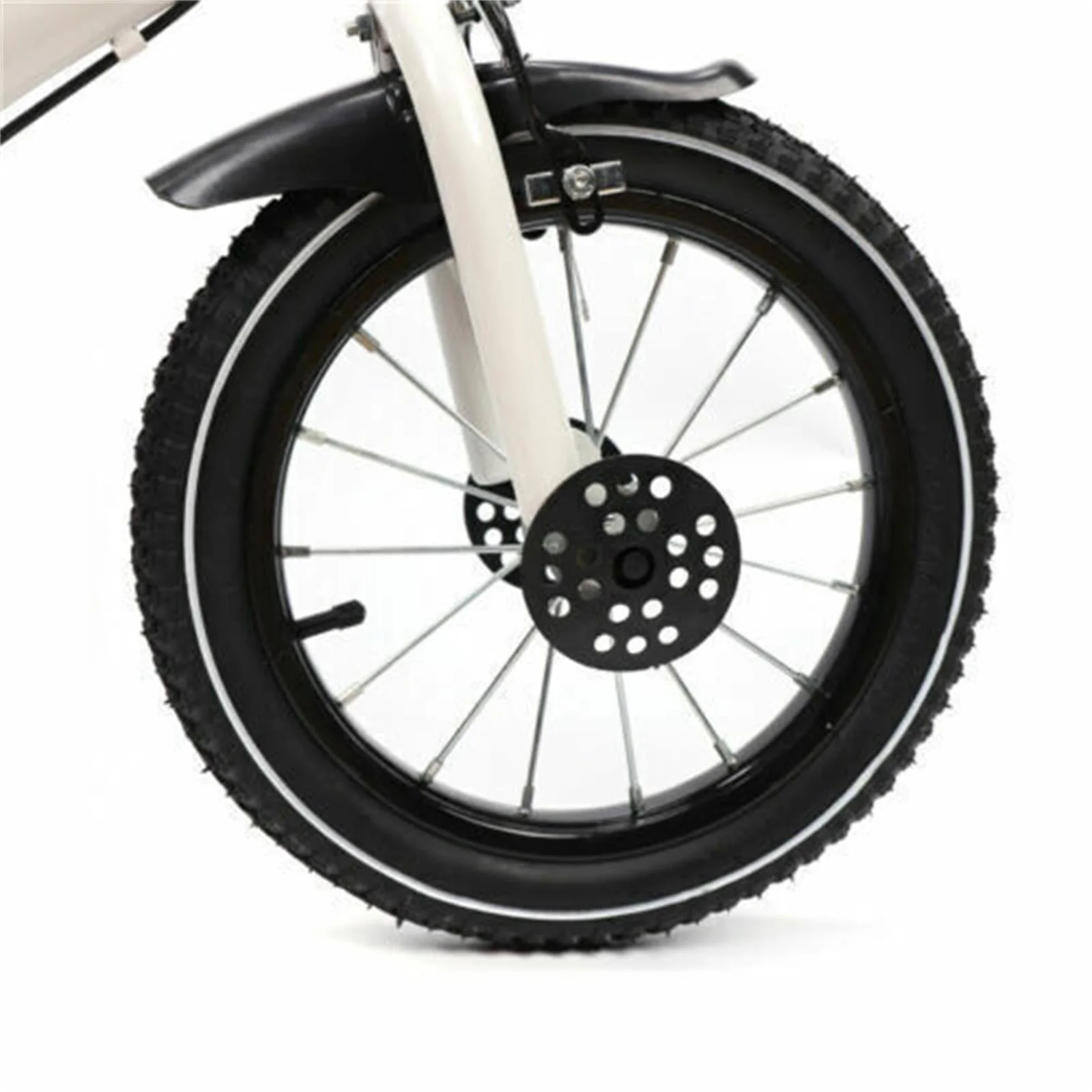 YIYIBYUS 14 Inch Kids Bike Boy Girl Safe Bicycle with Training Wheels and Adjustable Seat, White