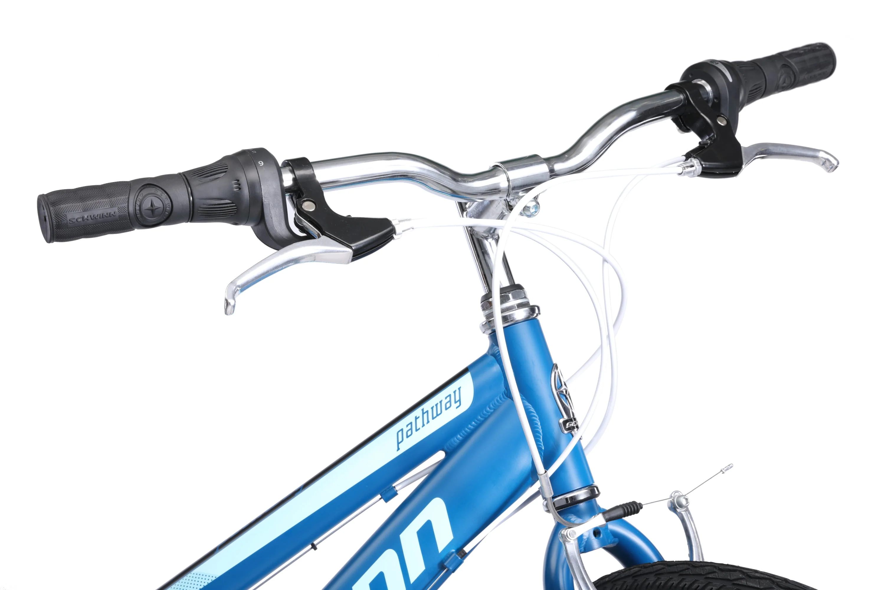 Pathway Multi-Use Bike, 700c wheels, 18 speeds, womens frame, blue, 28 inch wheel size, hybrid