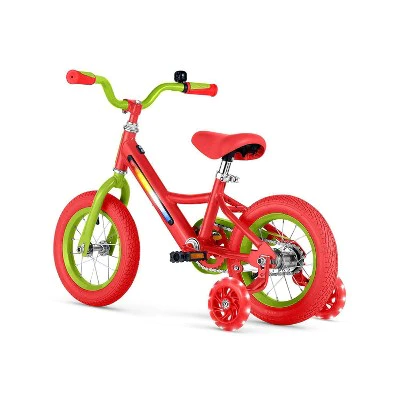 Jetson Light Rider 12" Kids' Light Up Bike - Red/Lime
