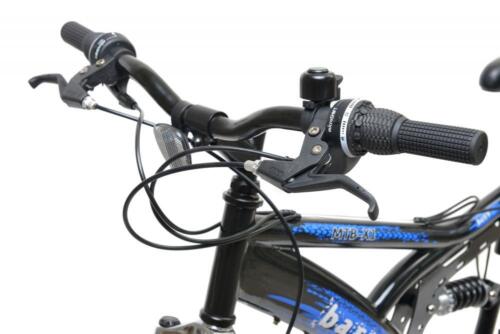 Basis 1 Mountain Bike Full Dual Suspension MTB 26" Wheel Disc Brake 18 Spd Blue
