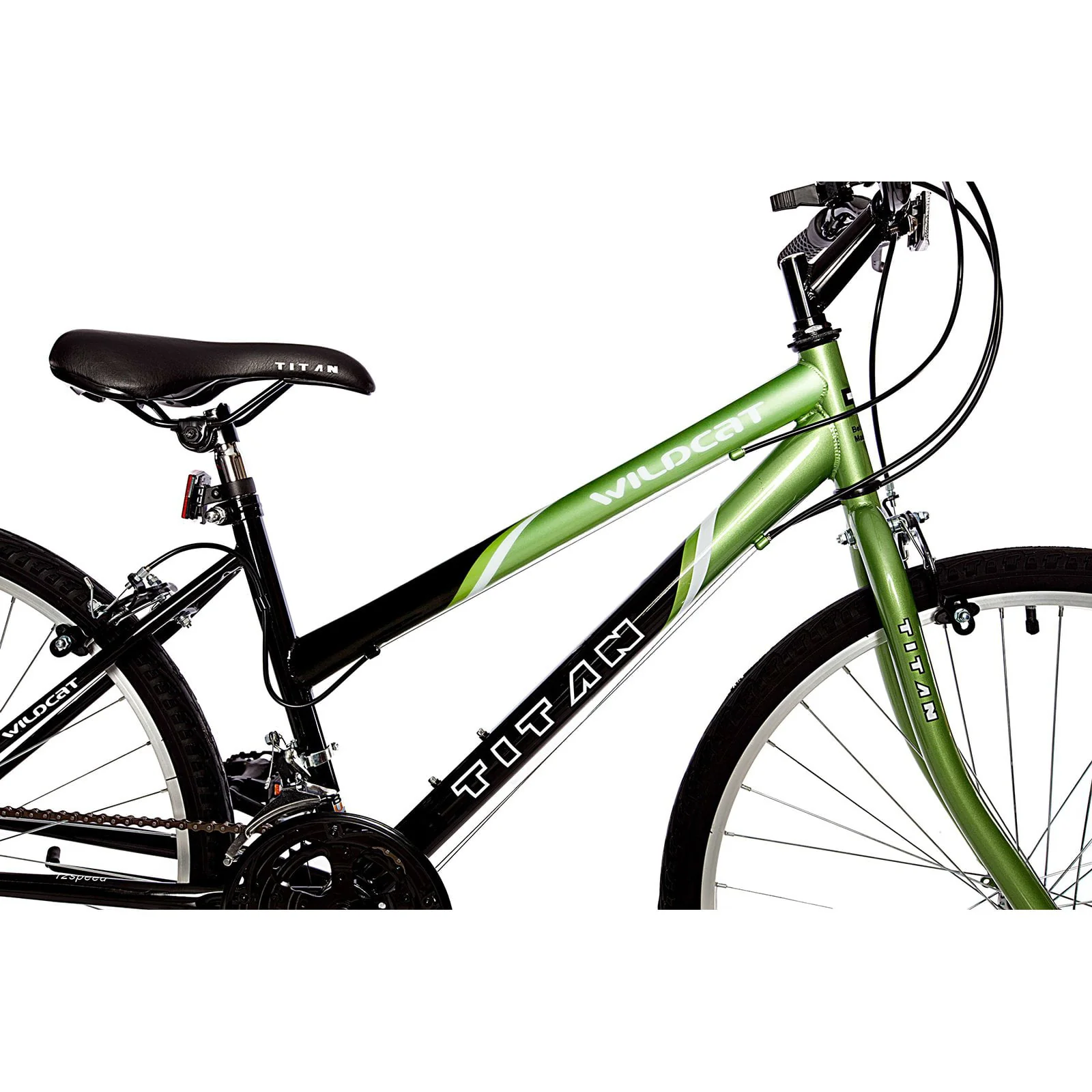 Titan Wildcat 18-Speed Women's Mountain Bike, Lavender and White