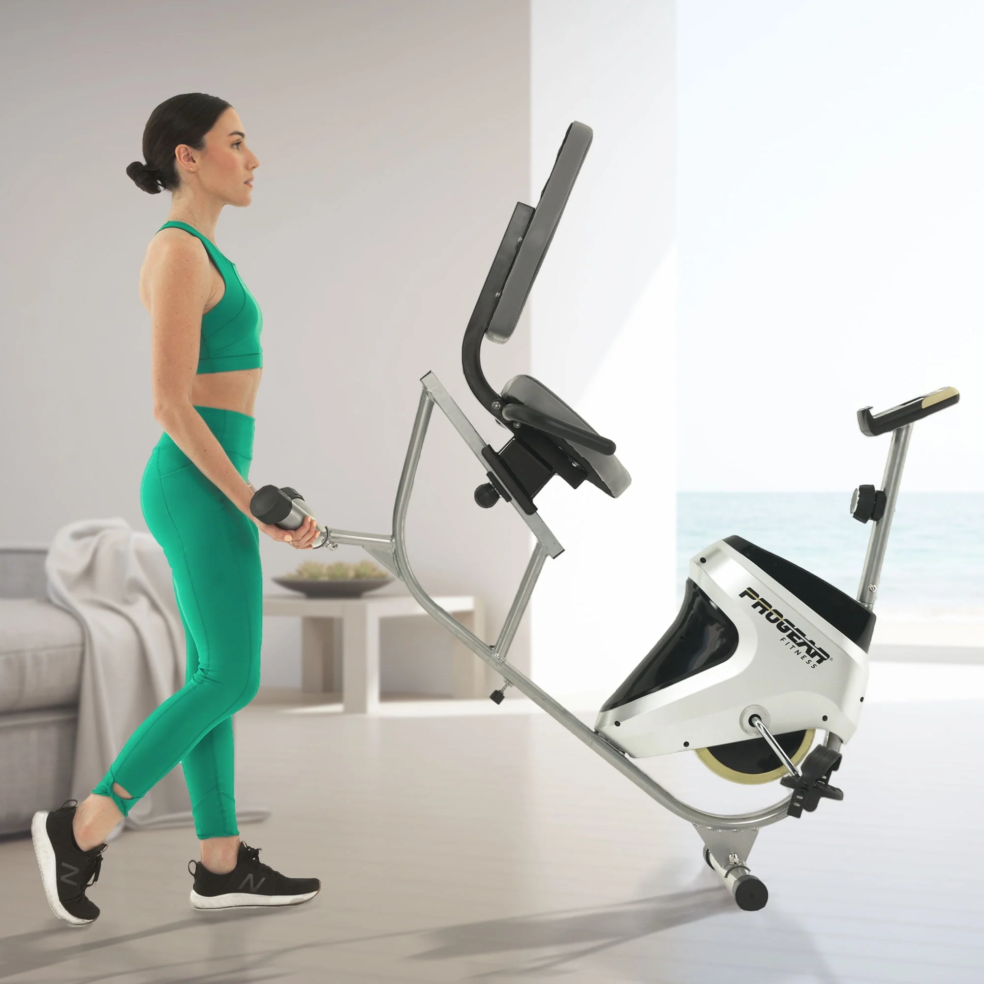 Progear Recumbent Exercise Bike Magnetic Tension 