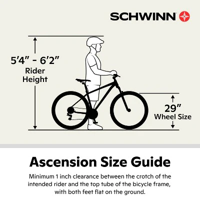 Schwinn Men's Ascension 29" Mountain Bike - Black