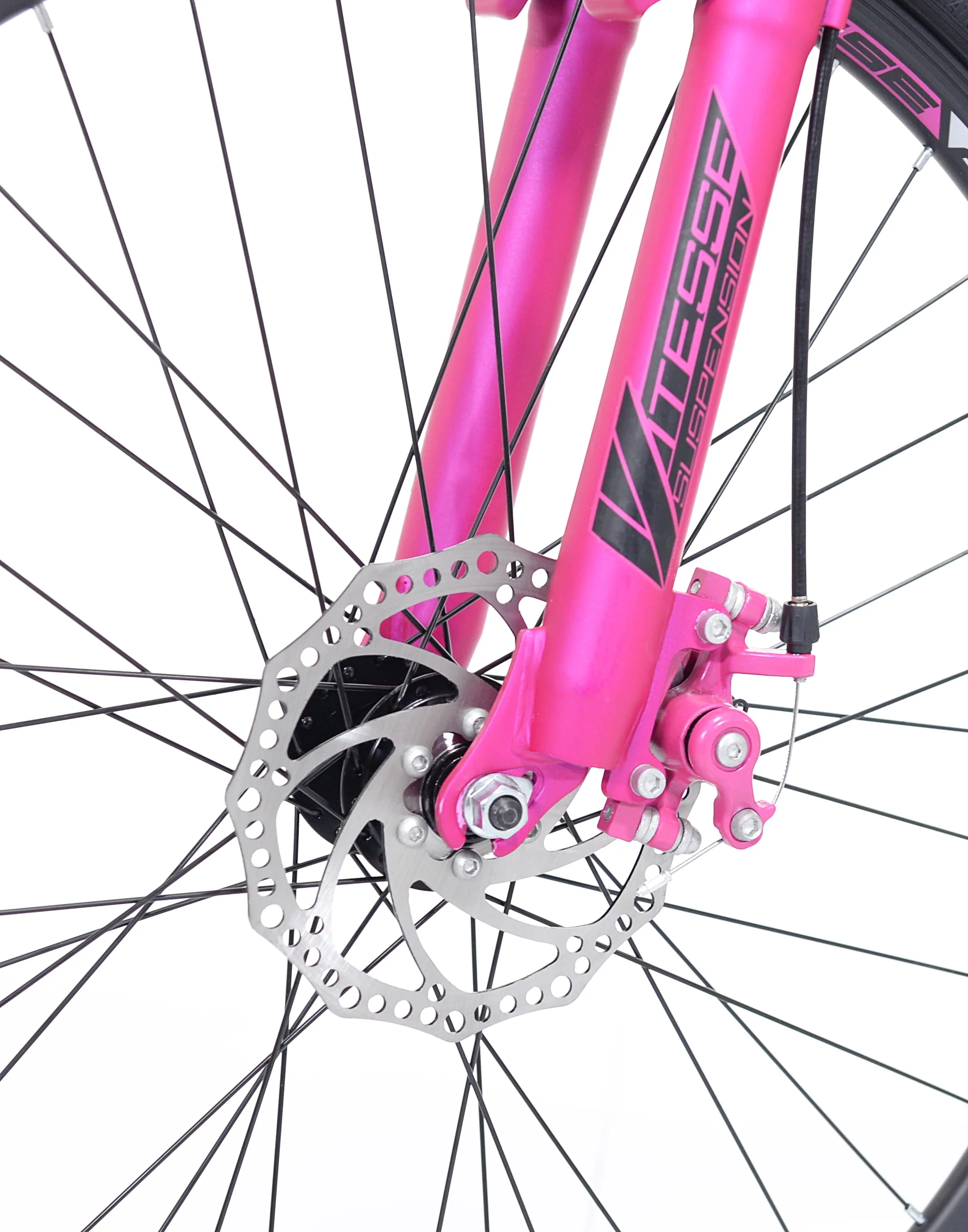 Genesis 26 In. Maeve Women's Mountain Bike, Black and Pink