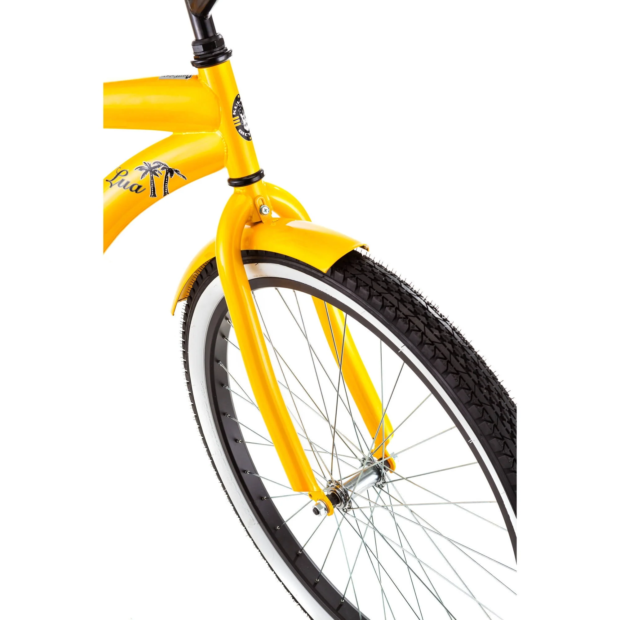 Kulana Lua Tandem Bike, 26-inch wheels, single speed, yellow / black