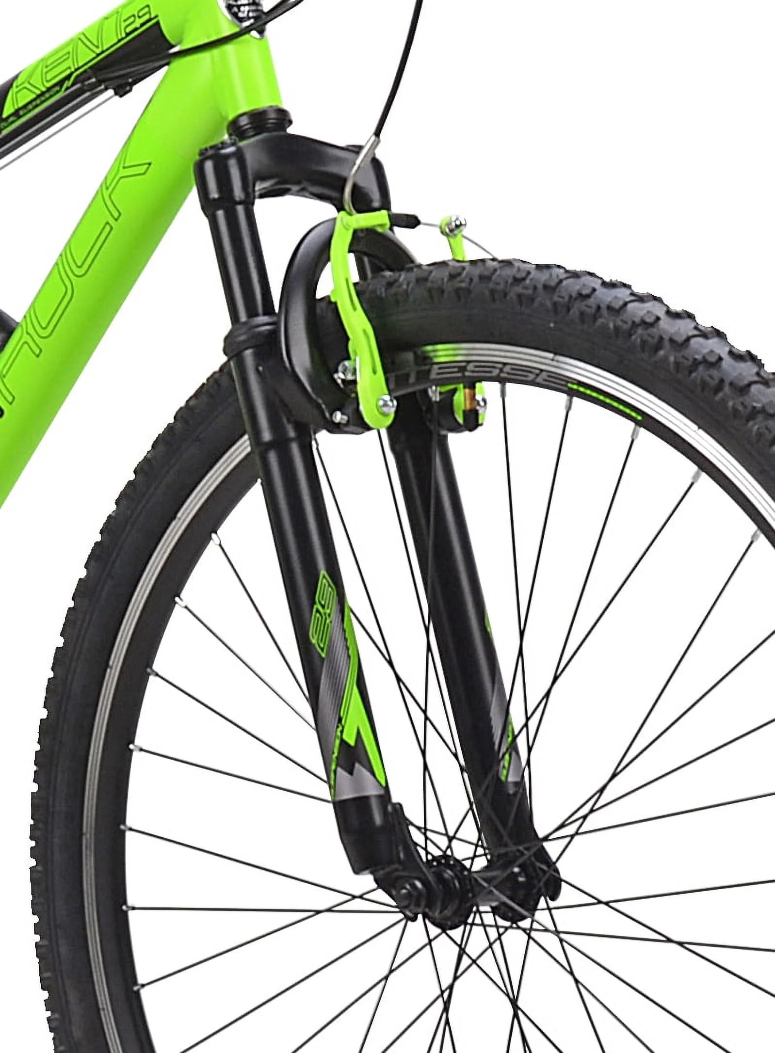 Kent Bicycles 29-inch Men's Iron Rock Full Suspension Mountain Bike, Black and Green