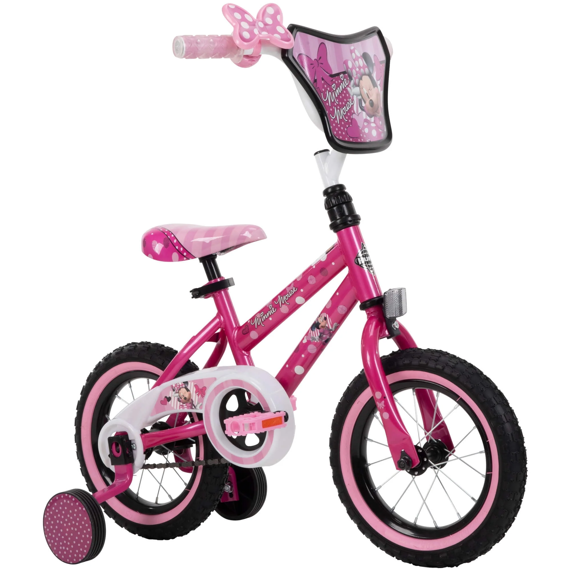 12 in. Minnie Mouse Bike with Training-Wheels for Girl's, Pink by Huffy
