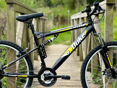 Dallingride Duke DS Full Suspension Mountain Bike 26" Wheel MTB 18 Speed Black