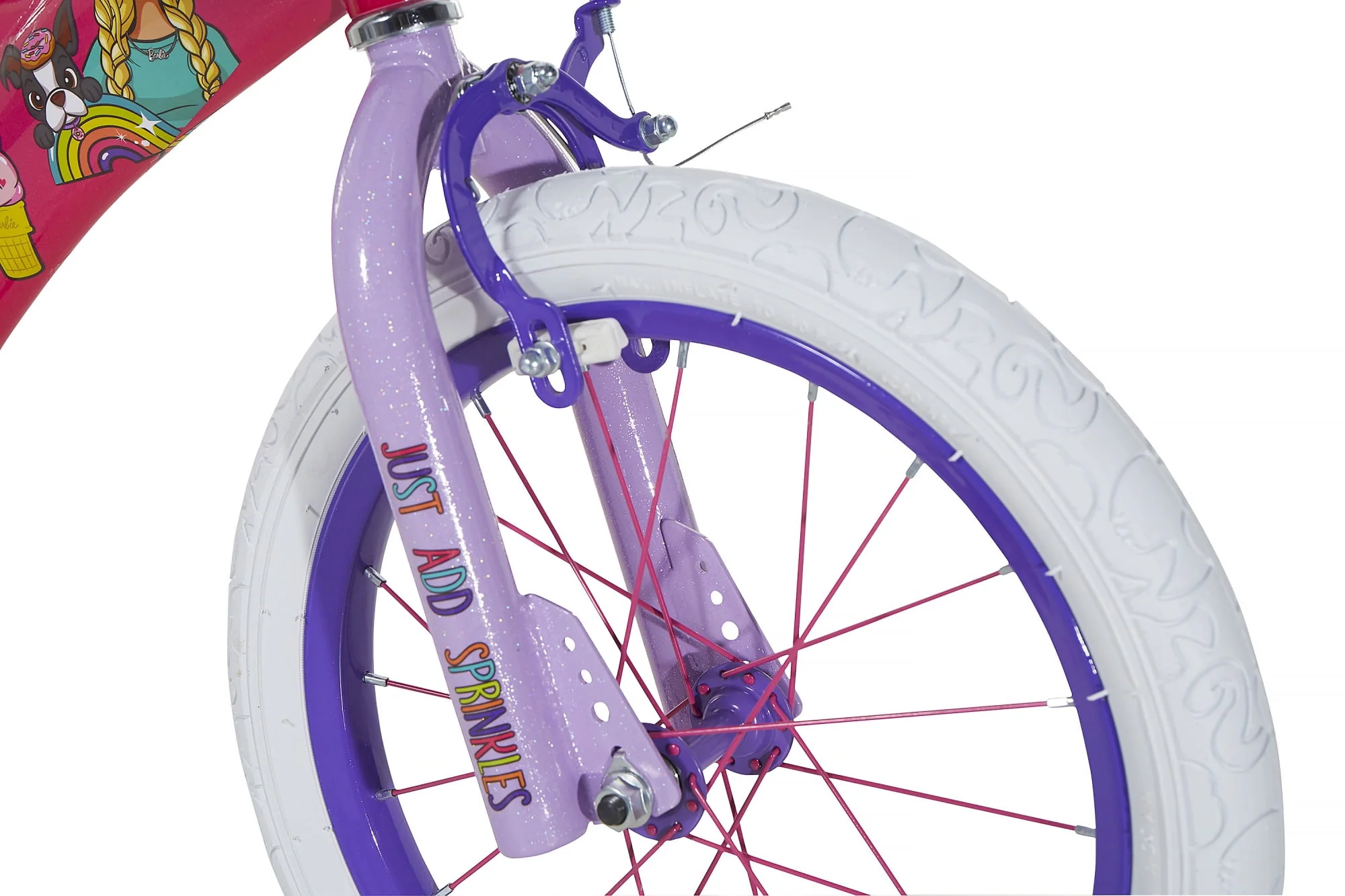 Dynacraft Barbie 16-Inch Girls BMX Bike For Age 5-7 Years