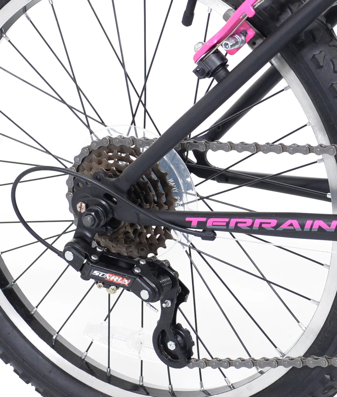20-inch Girl's Kobra Mountain Child Bicycle, Black/Pink